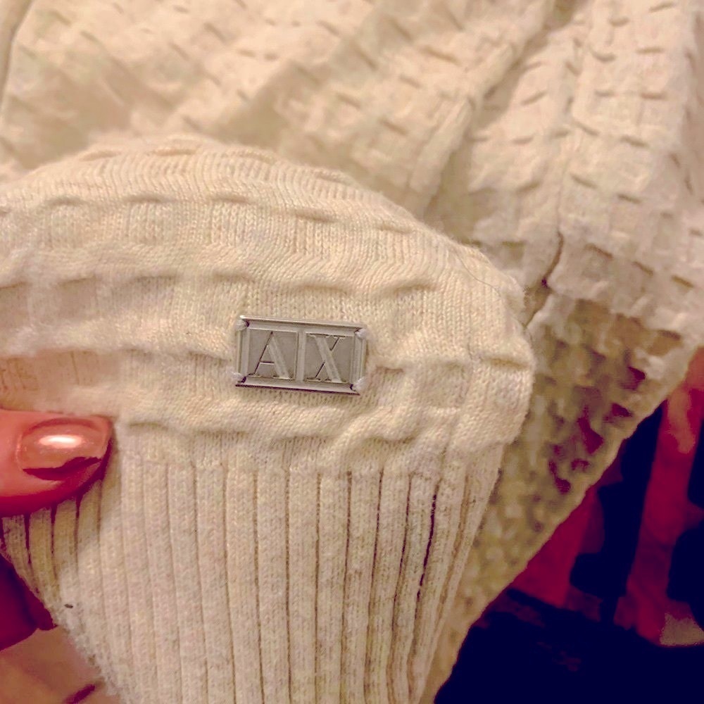 Armani exchange cream colored sweater - Picture 3 of 4